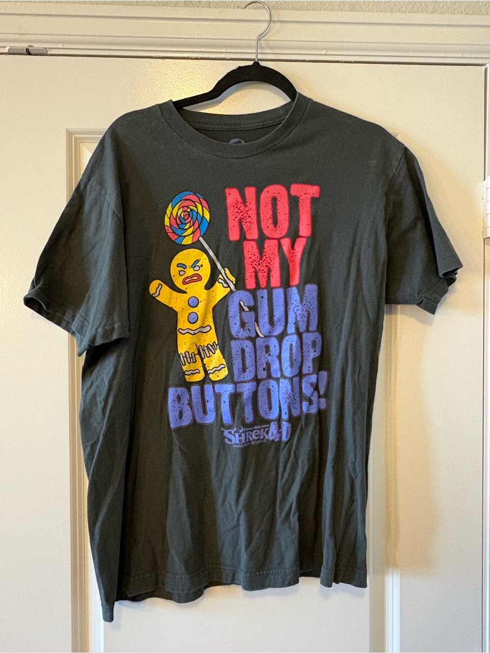 'Not My Gumdrop Buttons' Graphic Tee - Charcoal